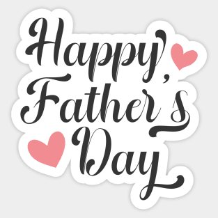 Simple Happy Father's Day Calligraphy Sticker